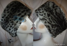 hat, XL, lynx faux fur, winter toque
