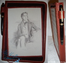 notebook, diary, paper 96p, Franz Liszt, brown leather