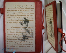 red leather literatur notebook, 96p-paper, Colette’s notebook
