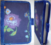 blue flowers notebook, poetry writing notebook, 96p-paper