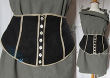 ornamental waist belt 42-44-L, marine night linen, elegance waist women
