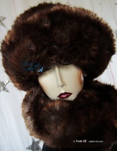 hat, chestnut and brown russet copper, winter hat, L