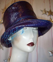 rain hat, purple, woman XS, rain season, eccentric retro style