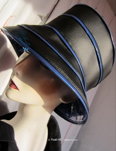 rain hat -Venitia- black and blue-king, original rain hat