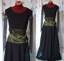 Concert outfit for violonist musician, long dress   